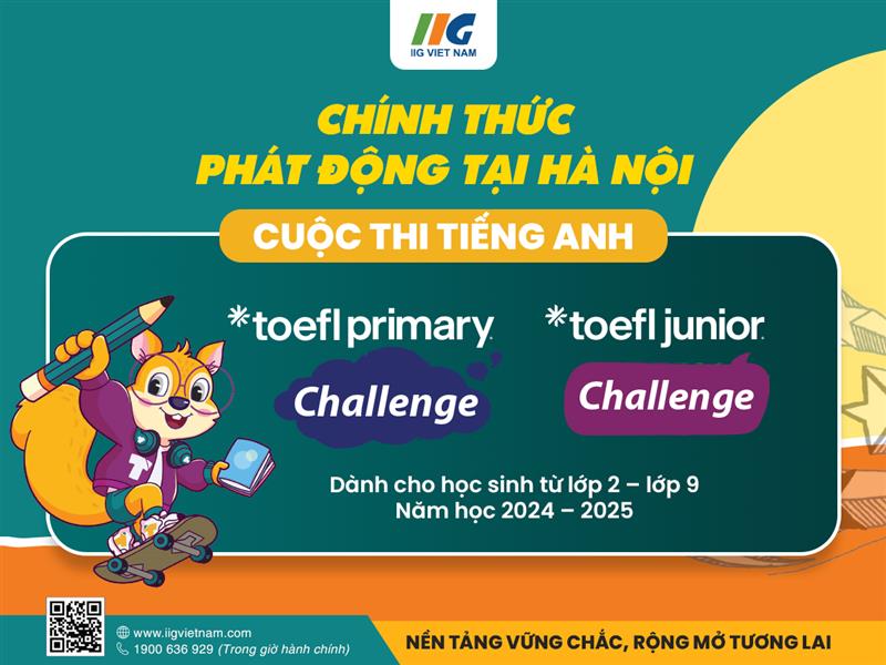 [Hà Nội] Sôi động cuộc thi tiếng Anh TOEFL Challenge năm học 2024-2025